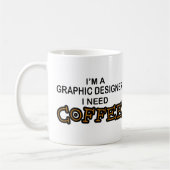 Koffie nodig - Grafische ontwerper Koffiemok (Links)