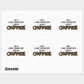 Koffie nodig - Line Dancer Ronde Sticker (Vel)