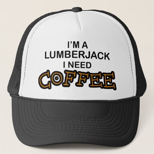 Koffie nodig - Lumberjack Trucker Pet (Voorkant)