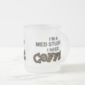 Koffie nodig - Med-student Matglas Koffiemok (Voorkant rechts)