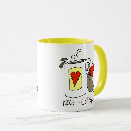 Koffie nodig mok (Voorkant rechts)