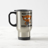 Koffie Nodig, Nu! Grappige Kattengrap Rvs Reisbeker (Links)