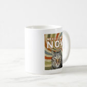 Koffie Nodig Nu Kat Koffiemok (Voorkant rechts)