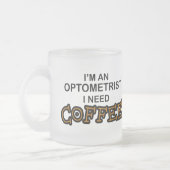 Koffie nodig - Optometrist Matglas Koffiemok (Links)