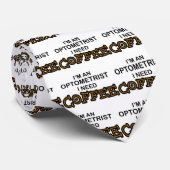 Koffie nodig - Optometrist Stropdas (Opgerold)