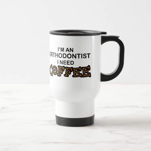 Koffie nodig - orthodontist reisbeker (Rechts)