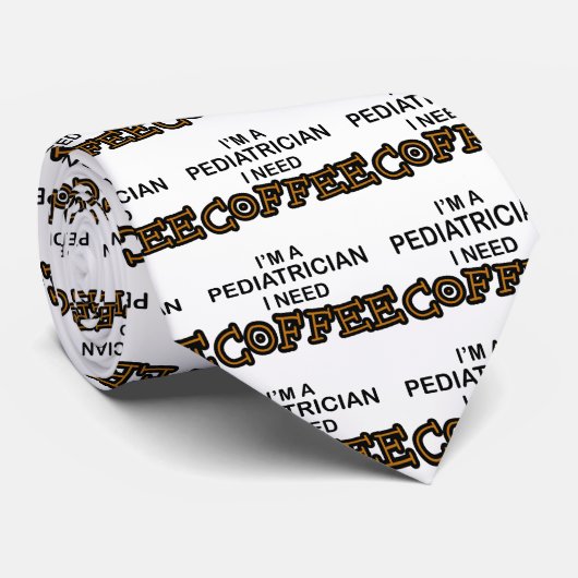 Koffie nodig - pediatricist stropdas (Opgerold)
