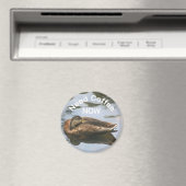 Koffie Nodig Slaperige Eend Grappig Magneet (Insitu (Vaatwasser))