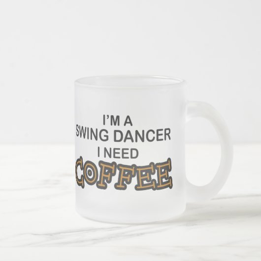 Koffie nodig - Swing Dancer Matglas Koffiemok (Rechts)