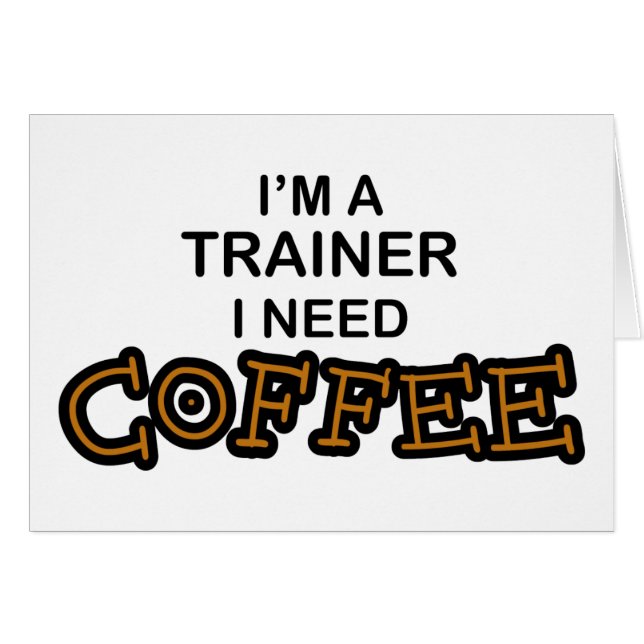 Koffie nodig - Trainer (Voorkant Horizontaal)