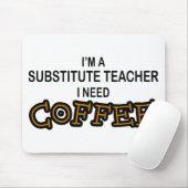 Koffie nodig - vervangende leraar muismat (Met muis)