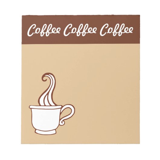Koffie Notitieblok (Voorkant)