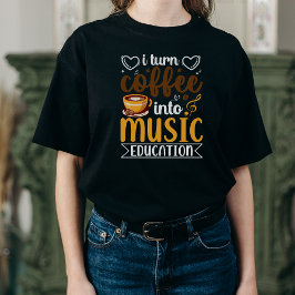 Koffie Notities Leraar Tshirt