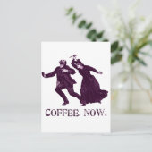 KOFFIE. NU. BRIEFKAART (Staand voorkant)