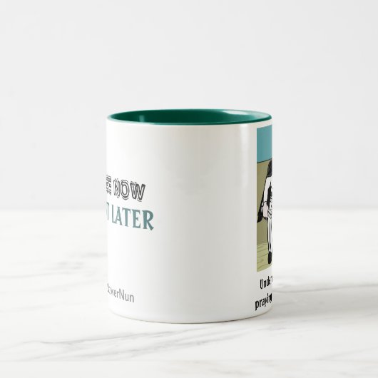 Koffie nu // Later weergeven Tweekleurige Koffiemok (Center)