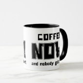 Koffie NU! -mok Mok (Voorkant rechts)