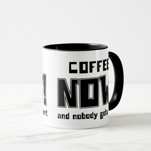 Koffie NU! -mok Mok (Voorkant rechts)