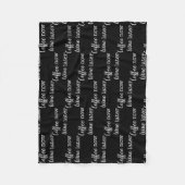 Koffie nu wijn later Eenvoudige tekst Fleece Deken (Voorkant)