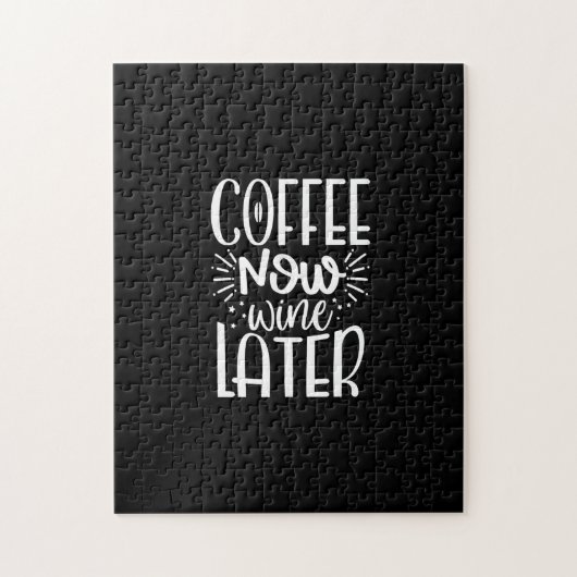 koffie nu wijn later legpuzzel (Verticaal)