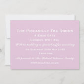 Koffie-ochtend  uitnodigingskaart kaart (Achterkant)