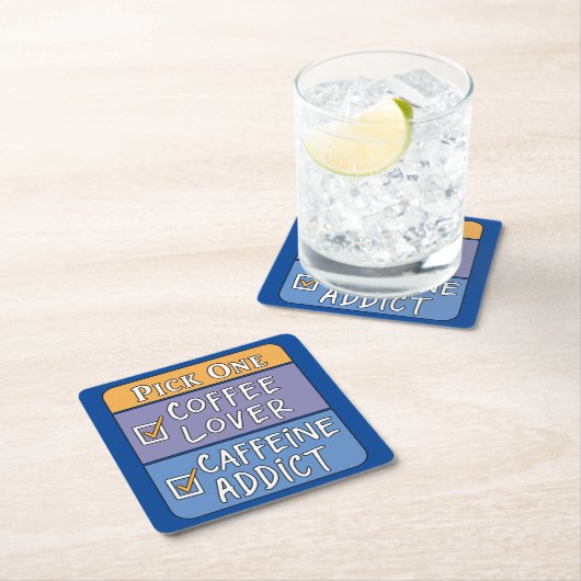 Koffie of cafeïne kartonnen onderzetters (Insitu)