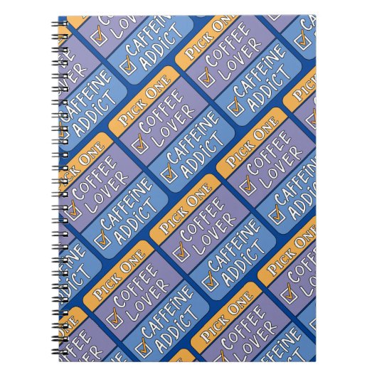 Koffie of cafeïne notitieboek (Voorkant)