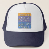 Koffie of cafeïne trucker pet (Voorkant)