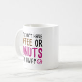 Koffie of donuts koffiemok (Voorkant links)