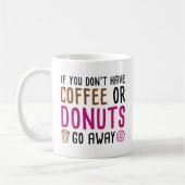 Koffie of donuts koffiemok (Links)