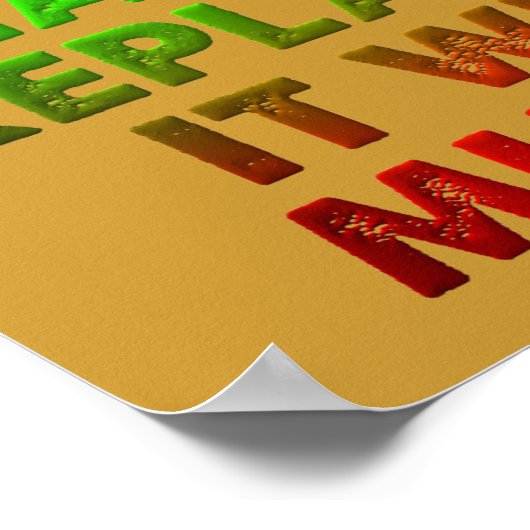 Koffie of moord Funny Poster Sign (Hoek)