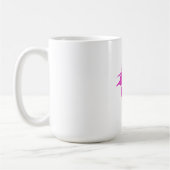 Koffie of reismok (roze Kat Logo) Koffiemok (Links)