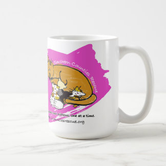 Koffie of reismok (roze Kat Logo) Koffiemok