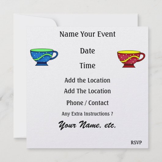 Koffie of ? - SRF Kaart (Achterkant)