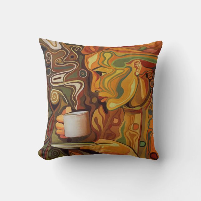 Koffie of Tea Pillow Kussen (Voorkant)
