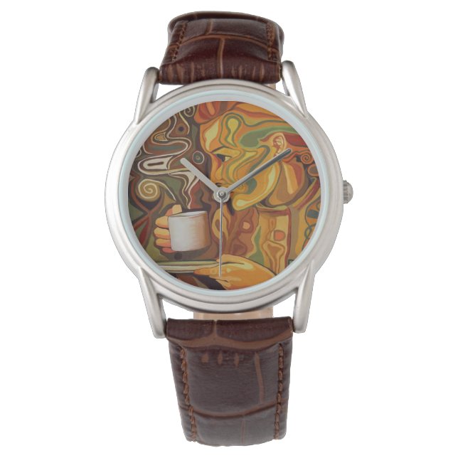 Koffie of Tea Watch Horloge (Voorkant)