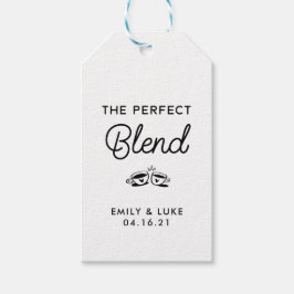 Koffie of thee bruiloft gunst Label, de perfecte m Cadeaulabel