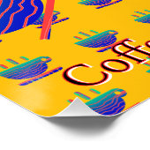 Koffie of thee Logo Perfect Poster (Hoek)
