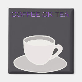 Koffie of thee magneet - keukenmagneet