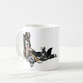 Koffie of thee mok om je dag mee te beginnen (Voorkant links)