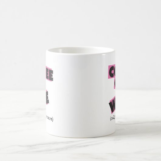 Koffie of wijn? Mok (Center)