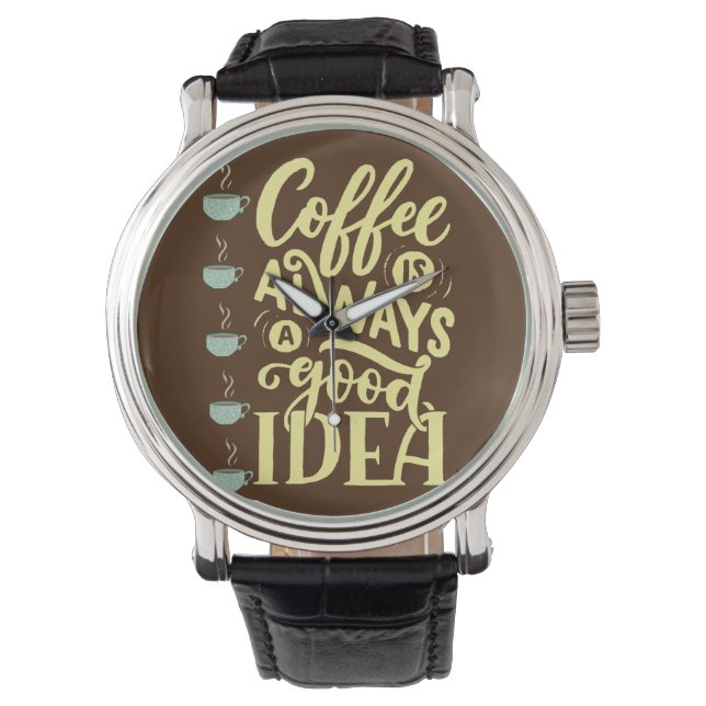 koffie-offerte horloge (Voorkant)