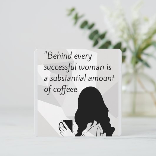 koffie-offerte kaart (Staand voorkant)