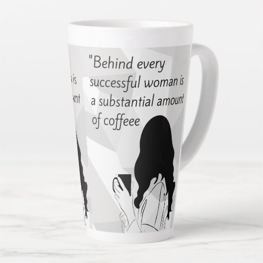 koffie-offerte latte mok (Rechterhoek)