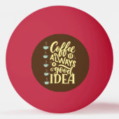 koffie-offerte pingpongbal (Voorkant)