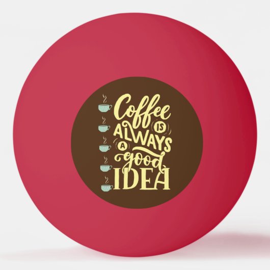 koffie-offerte pingpongbal (Voorkant)