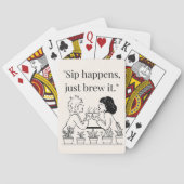 koffie-offerte pokerkaarten (Achterkant)