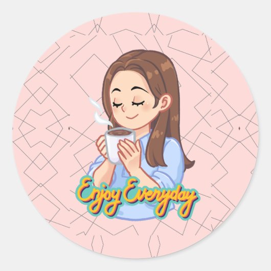 koffie-offerte ronde sticker (Voorkant)