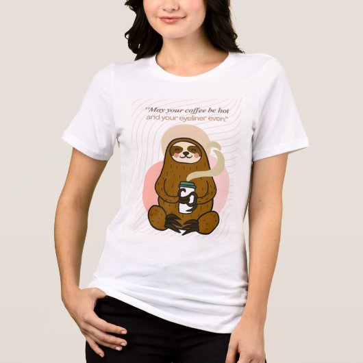 koffie-offerte Tri-Blend shirt (Voorkant)