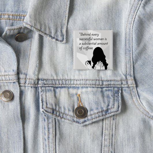 koffie-offerte vierkante button 5,1 cm (In situ)