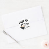 koffie-offerte vierkante sticker (Envelop)
